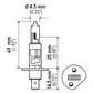 Hella Optilux H1 12V/55W XY Yellow Bulb