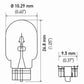 Hella Bulb 2821 12V 3W W21X95D T325 E1 (2)