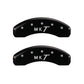 MGP 4 Caliper Covers Engraved Front Lincoln Engraved Rear MKT Black finish silver ch