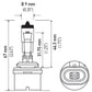 Hella Optilux 880 12V Xenon Yellow XY Bulb
