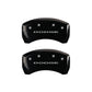 MGP 4 Caliper Covers Engraved Front & Rear With out stripes/Dodge Black finish silver ch