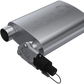 QTP 2.5in Weld-On 304SS Reverse Screamer Muffler w/Bolt-On QTEC Electric Cutout