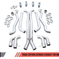 AWE Tuning 18-19 BMW M5 (F90) 4.4T AWD Axle-back Exhaust - Track Edition (Chrome Silver Tips)