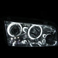 ANZO 2006-2010 Dodge Charger Projector Headlights w/ Halo Chrome (CCFL)