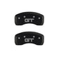 MGP 4 Caliper Covers Engraved Front Mustang Engraved Rear S197/GT Red finish silver ch