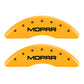 MGP 4 Caliper Covers Engraved Front & Rear MOPAR Yellow finish black ch
