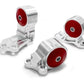 Innovative 88-91 Civic B-Series Silver Aluminum Mounts 95A Bushings (Cable to Hydro Conversion)