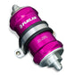Fuelab 818 In-Line Fuel Filter Standard -10AN In/Out 100 Micron Stainless - Purple