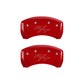MGP 4 Caliper Covers Engraved Front Cursive/Challenger Engraved Rear RT Yellow finish black ch