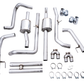 AWE Tuning 22-23 GMC Sierra 1500 AT4X 6.2L 0FG Catback Split Dual (Flat Bumper) - Chrome Silver Tips