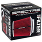 Spectre Adjustable Conical Air Filter 5-1/2in. Tall (Fits 3in. / 3-1/2in. / 4in. Tubes) - Red