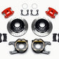 Wilwood D154 P/S P-B Kit Drilled-Red Big Ford 2.36in Offset