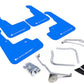 Rally Armor 15-21 Subaru WRX/STI (Sedan ONLY) Blue UR Mud Flap w/ White Logo