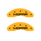 MGP 4 Caliper Covers Engraved Front & Rear MOPAR Yellow finish black ch