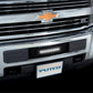 Putco 15-19 Chevy Silv HD SS Black Punch Design Bumper Grille Insert w/ Curved Flush 10in Light Bar