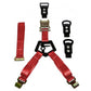 N-Fab Bed Mounted Rapid Tire Strap Universal - Gloss Black - Red Strap