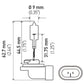 Hella Bulb 862 12V 37.5W PGJ13 T3.25