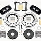 Wilwood AERO6 Front Hat Kit 14.00 Drilled 2005-2014 Mustang w/ BMR Suspn. w/Lines