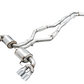 AWE Tuning 2019+ BMW M340i (G20) Resonated Touring Edition Exhaust - Quad Chrome Silver Tips