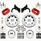 Wilwood Forged Dynalite Front Kit 12.19in Drilled Red 65-68 Chevy Impala -Drum Spindle