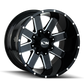 ION Type 141 17x9 / 6x135 BP / -12mm Offset / 106mm Hub Gloss Black Milled Wheel