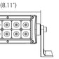 Hella Value Fit Sport 8in Light - 36W Dual Row Flood Beam - LED