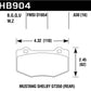 Hawk 15-17 Ford Mustang Shelby GT350/GT350R DTC-60 Race Rear Brake Pads