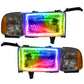 Oracle 94-02 Dodge Ram Pre-Assembled Halo Headlights - ColorSHIFT w/o Controller