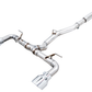 AWE Subaru BRZ/ Toyota GR86/ Toyota 86 Track Edition Cat-Back Exhaust- Chrome Silver Tips