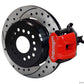 Wilwood Combination Parking Brake Rear Kit 12.19in Dia 0.81in Rotor Thickness - Red Drilled