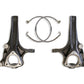 MaxTrac 2019+ RAM 1500 2WD 4in Front Lift Spindles w/Extended DOT Compliant Brake Lines