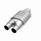MagnaFlow Conv Univ 2inch Inlet/2.5inch Outlet Dual/Single Oval Shape