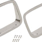 Kentrol 87-95 Jeep Wrangler YJ Headlight Bezels Pair - Polished Silver