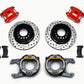 Wilwood D154 P/S P-B Kit Drilled-Red Chevy C-10 2.42 Offset 5-lug