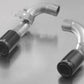 Remus 2012 BMW 3 Series F30/F31 84mm Dual Black Chrome Straight w/Carbon Insert Tail Pipe Set