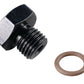 Fragola -3AN Port Plug 3/8-24 - Black