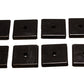 Energy Suspension Square Pad Set 2-1/16in Length x 2-1/16in Width x 3/8in Hole ID x 3/8in H-Black