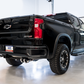 AWE Tuning 22-23 GMC Sierra 1500 AT4X 6.2L 0FG Catback Split Dual (Flat Bumper) - Chrome Silver Tips