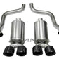 Corsa 05-08 Chevrolet Corvette C6 6.0L V8 Black Xtreme Axle-Back Exhaust