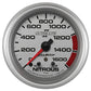 AutoMeter Gauge Nitrous Press 2-5/8in. 1600PSI Stepper Motor W/ Pk & Wrn Ultra-Lite II
