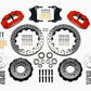 Wilwood Narrow Superlite 6R Front Hub Kit 12.88in Red Heidts Tri -5 2 inch Drop Spindle
