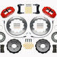 Wilwood Narrow Superlite 6R Front Hat Kit 12.88in Red 2005-Up Mazda Miata w/ Lines