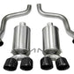 Corsa 05-08 Chevrolet Corvette C6 6.0L V8 Black Xtreme Axle-Back Exhaust