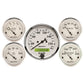 Autometer Old Tyme White 5 Pc Kit-Elec Speed(Km/H)/Elec Oil Press/Water Temp/Volt/Fuel Level