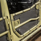 Rugged Ridge Tube Door Covers Front Pair Black 07-18 Jeep Wrangler JK/JKU