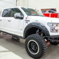 N-Fab Nerf Step 15-17 Ford F-150 SuperCrew 5.5ft Bed - Gloss Black - W2W - 3in