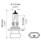 Hella Bulb 9006XS/HB4A 12V 55W P22d T4