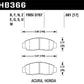 Hawk 2001-2003 Acura CL Type-S HPS 5.0 Front Brake Pads