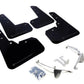 Rally Armor 13-17 Subaru Crosstrek XV Black UR Mud Flap w/ Grey Logo