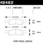 Hawk 03-06 Ford Expedition / 03-06 Lincoln Navigator LTS Street Front Brake
